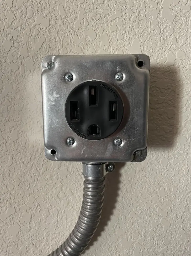 NEMA 14-50 outlet installed for Electrical Panel Upgrade in Brown Deer